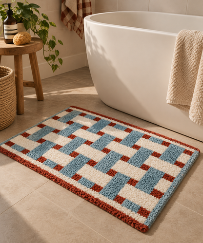 Tapis de Sol Rétro Velours Jaune Absorbant