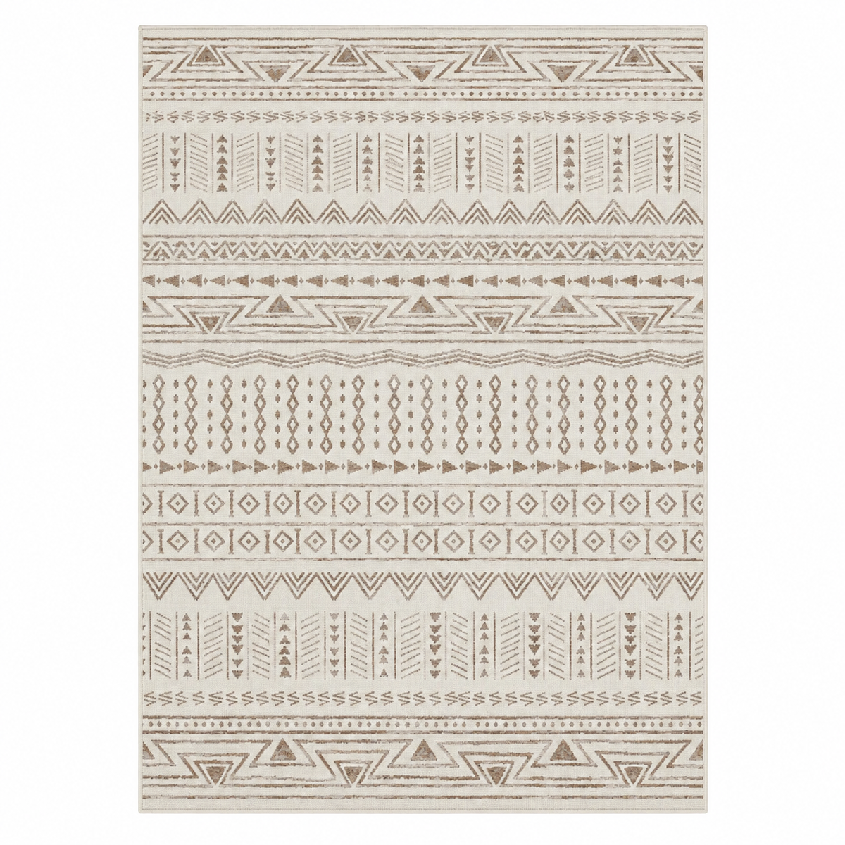 Tapis Salon Beige Doux & Pratique 1,5x2,1m