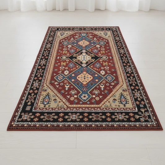 Tapis Rétro Oriental Ethnique Antidérapant