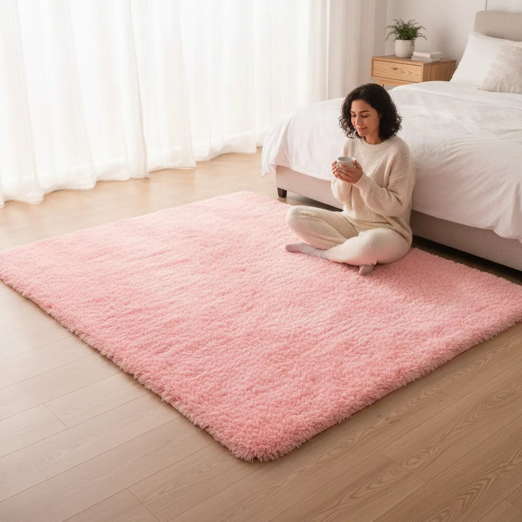 Tapis Rose Doux VIKAMA - Confort & Style