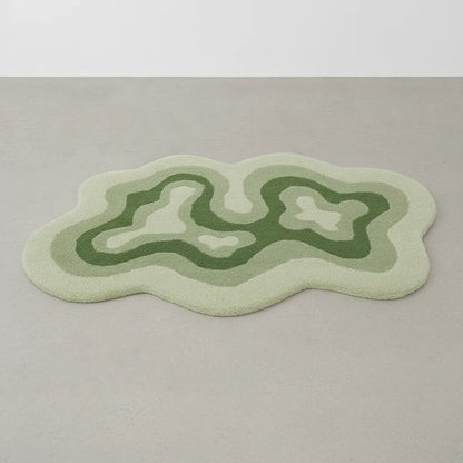 Tapis Salon Moderne Irrégulier Doux & Antidérapant