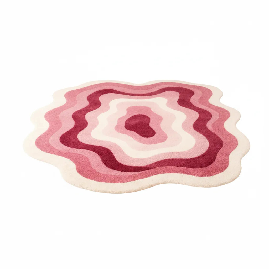 Tapis Moderne Irrégulier Doux et Moelleux