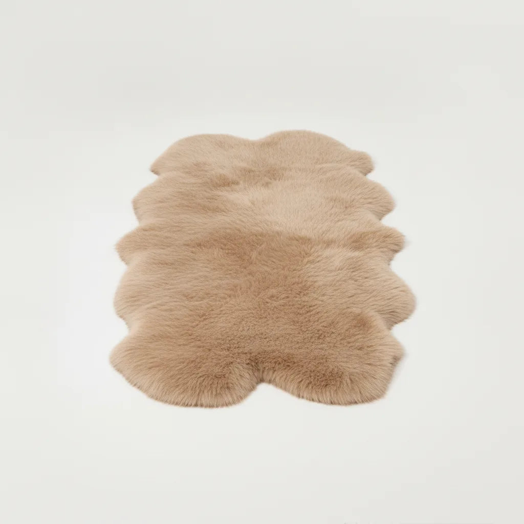 Tapis Irrégulier Moelleux Kaki