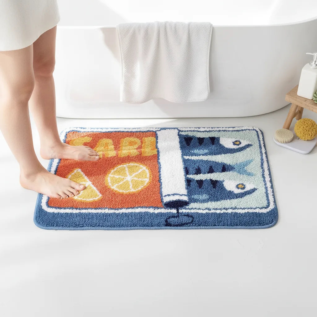 Tapis de bain original boîte de sardines VIKAMA