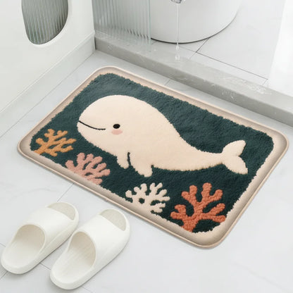 Tapis de Bain Doux Animal Fantaisie