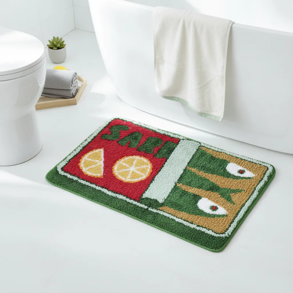 Tapis de bain original boîte de sardines VIKAMA