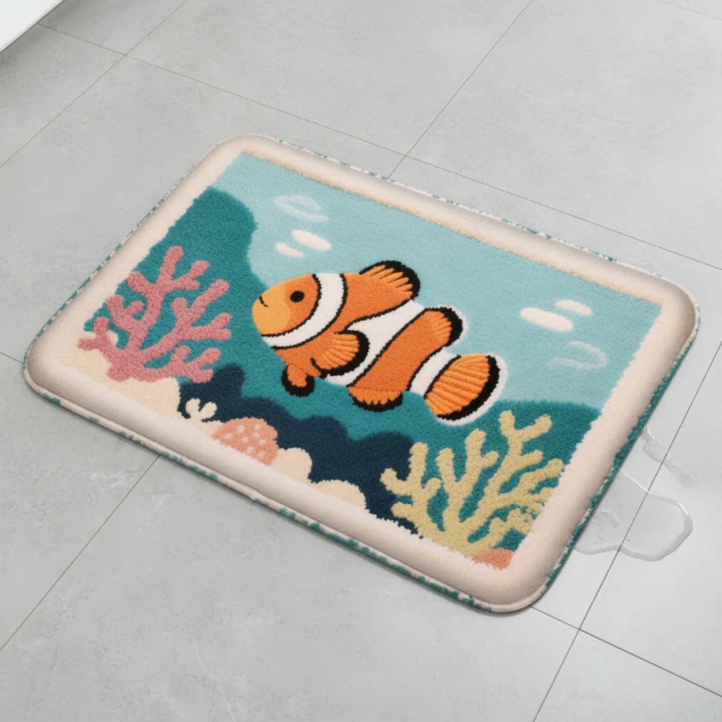 Tapis de Bain Doux Animal Fantaisie